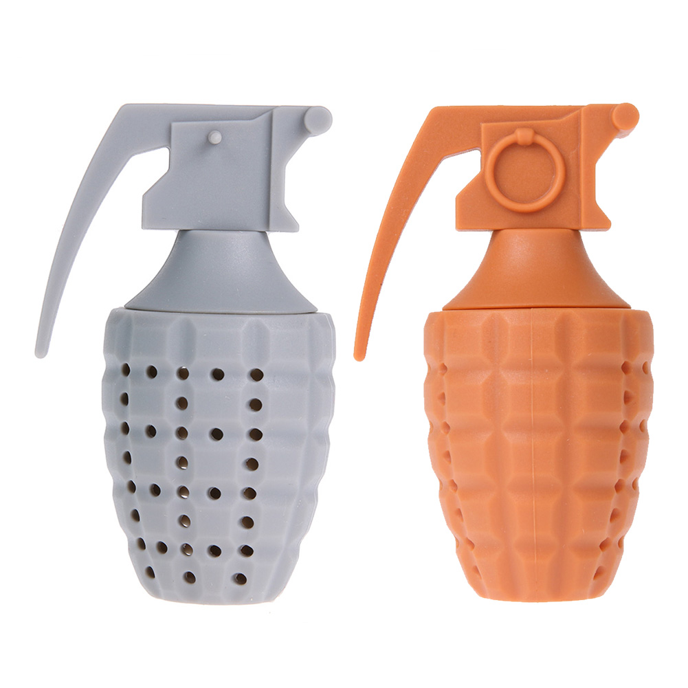 

Silicone Grenade Shape Tea Filter Strainer Drink Coffee Infuser Percolator, Gray, 501 Original