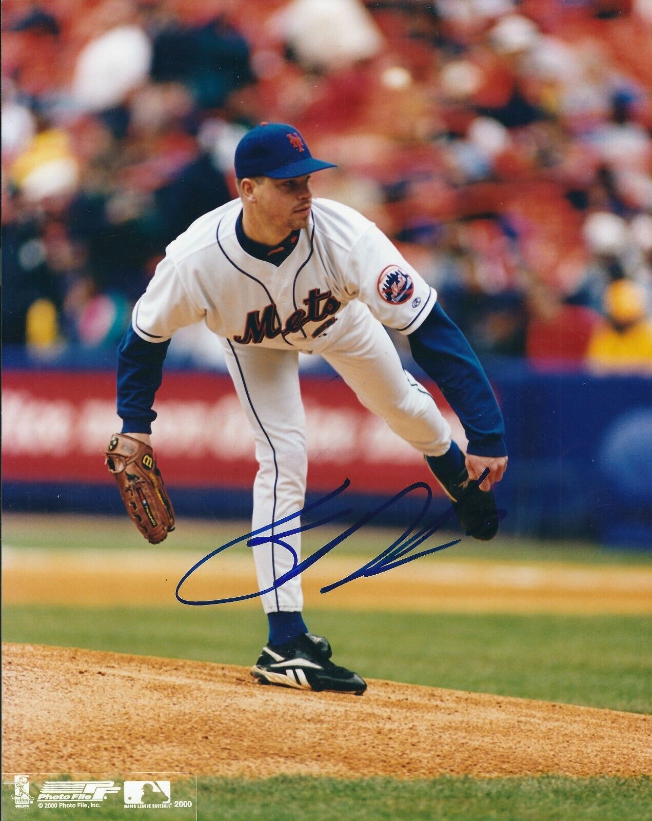 Signed 8x10 GLENDON RUSCH New York Mets Autographed Photo Poster painting - COA