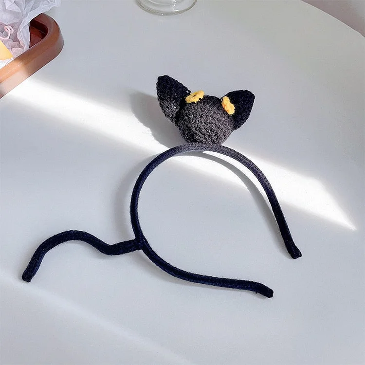 Handmade Cute Animal Crochet Headband - Gotamochi Kawaii Shop, Kawaii Clothes