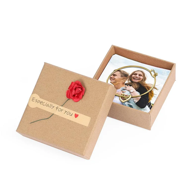 Flower Gift Box Personalized with Photo