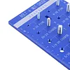 28Pcs Upgrade Nut and Bolt Thread Checker Includes 14 Imperial and 14 Metric Threads Wall-Mountable Bolt Size Finder with 304 Stainless Steel Pins for Screw Nut Bolt Size Finder Classification