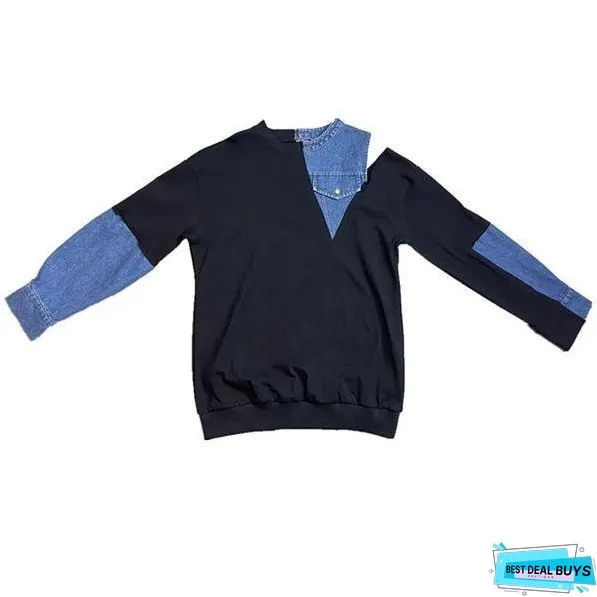 Winter The New Fashion O neck Collar Pullover Casual Fashion Loose All-match
