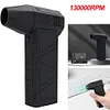 130000 RPM Violent Blower Brushless Motor Mini  Fan Rechargeable(Black)