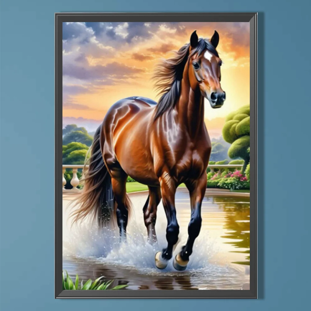 Diamond Painting - Full Round Drill - Horse(Canvas|35*50cm)