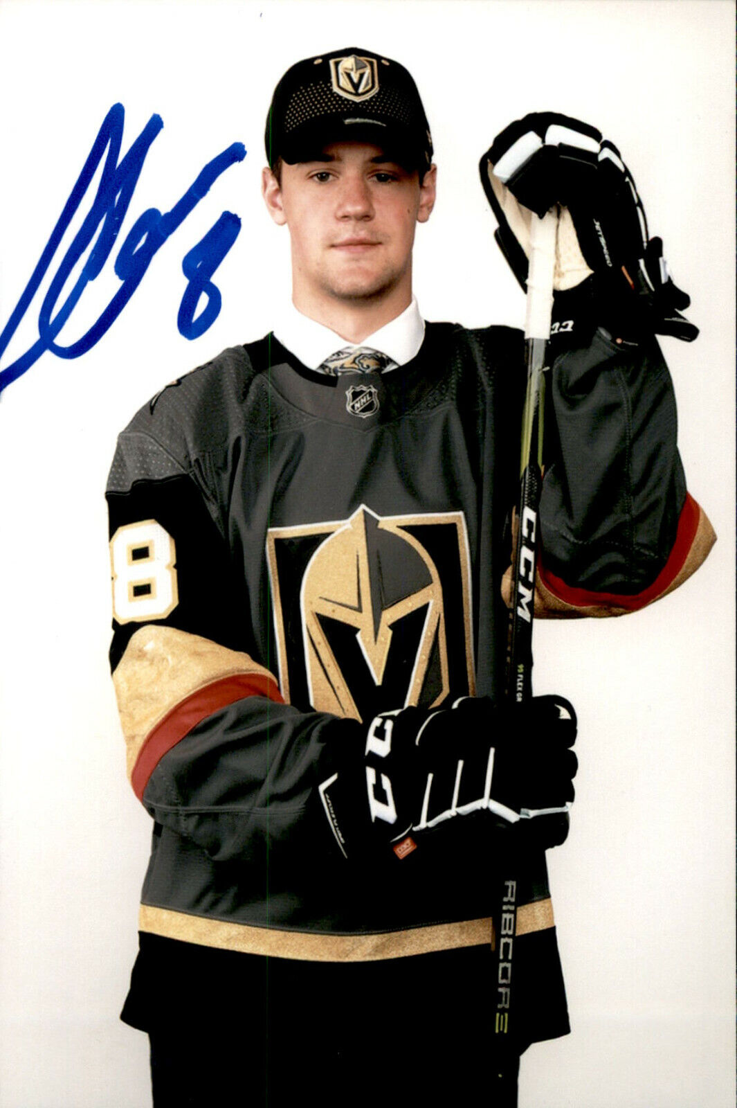 Connor Corcoran SIGNED 4x6 Photo Poster painting VEGAS GOLDEN KNIGHTS #3