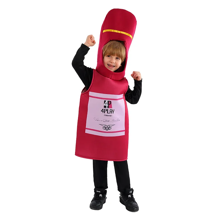 Kids Beer Bottle Costume Curve Cup Halloween Oktoberfest Cosplay Costume
