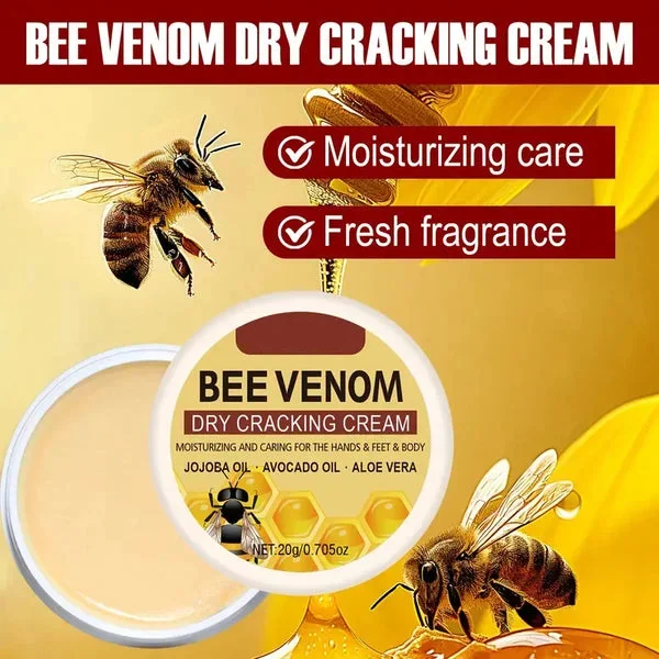 ⏰Bee Venom Dry Crack Cream🐝 | Deep Moisturizing & Hydrating for Hands, Feet & Body