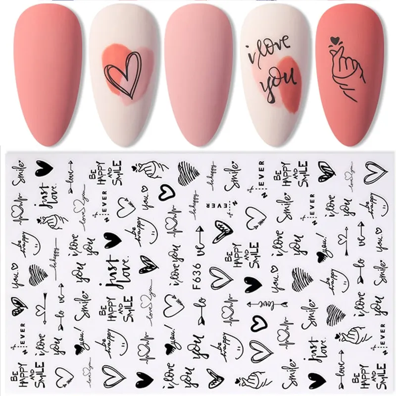 Spring 3D Embossed Floral Nail Sticker Adhesive Plants Leaves Flowers Fruit Transfer Sticker Decals Nail Art Decoration-Nail Inspo