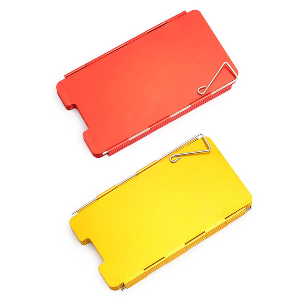 

Outdoor Camping Gas Stove Windshield Portable Picnic Cookware Wind Guard, Yellow, 501 Original