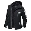 F&eacute;rfi Adidas v&iacute;z&aacute;ll&oacute;, sz&eacute;l&aacute;ll&oacute;, meleg, kapucnis kab&aacute;t