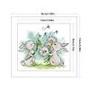 (Multi-Style) Rabbit - 14CT Stamped Cross Stitch 17*15cm(Brand)