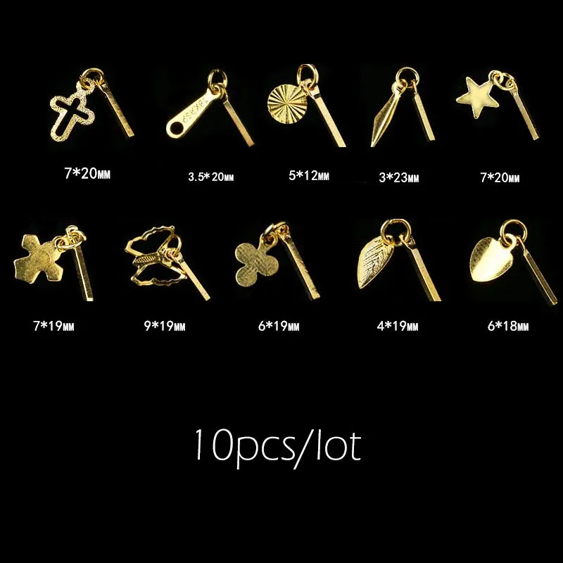 Piercing Dangle Nail Art Charms Glitter 3D Nails Rhinestones Acrylic Decoration Metal Alloy Designs-Nail Inspo