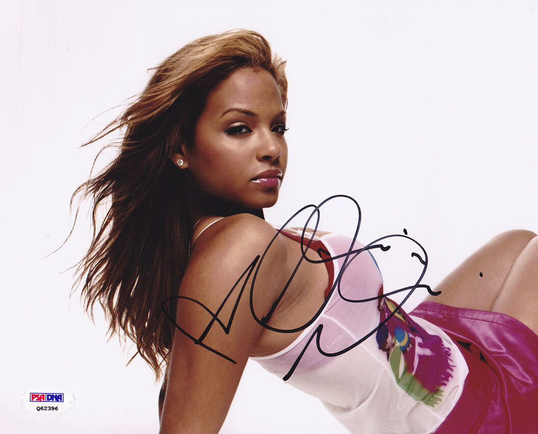 Christina Milian SIGNED 8x10 Photo Poster painting Singer Dip it Low SEXY PSA/DNA AUTOGRAPHED