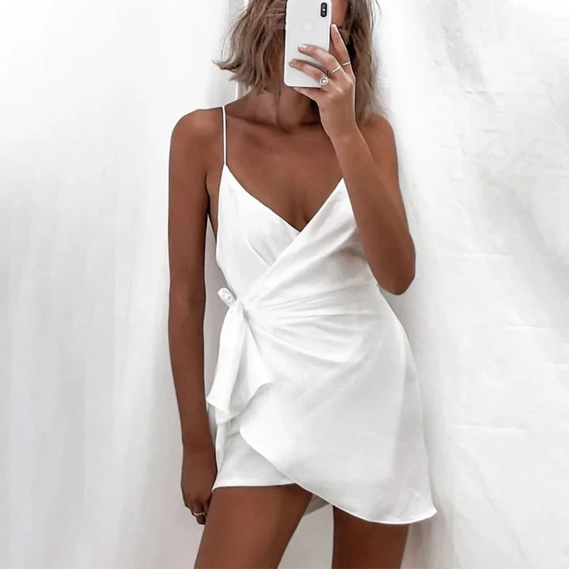 Julissa Mo Irregular Bandage Summer Women Dress 2021 Sleeveless Backless Party Dresses Sexy Clubwear Fashion Vestidos Female