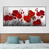 (US Local)Poppy 5D DIY Full Drill Round Big Size Diamond Painting Kit Home Wall Room Decor 100x50cm