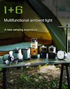 1+6 Module Camping Light Outdoor Multi-Function Camping Light Camp Charging Tent Light Atmosphere Light Module Light Module Light