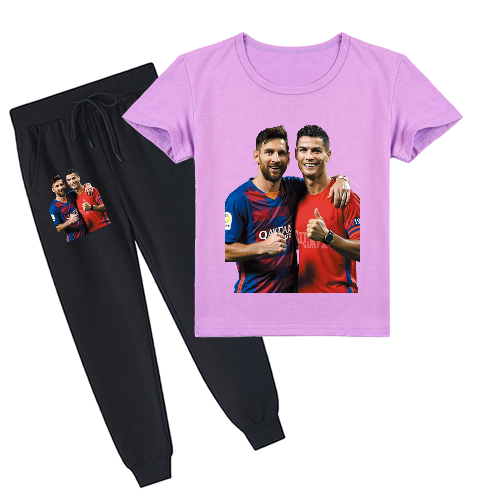Mayoulove Cristiano Ronaldo Kids T-Shirt Set - Cool Soccer Tee for Boys  Girls, Perfect Gift for Young Fans-Mayoulove