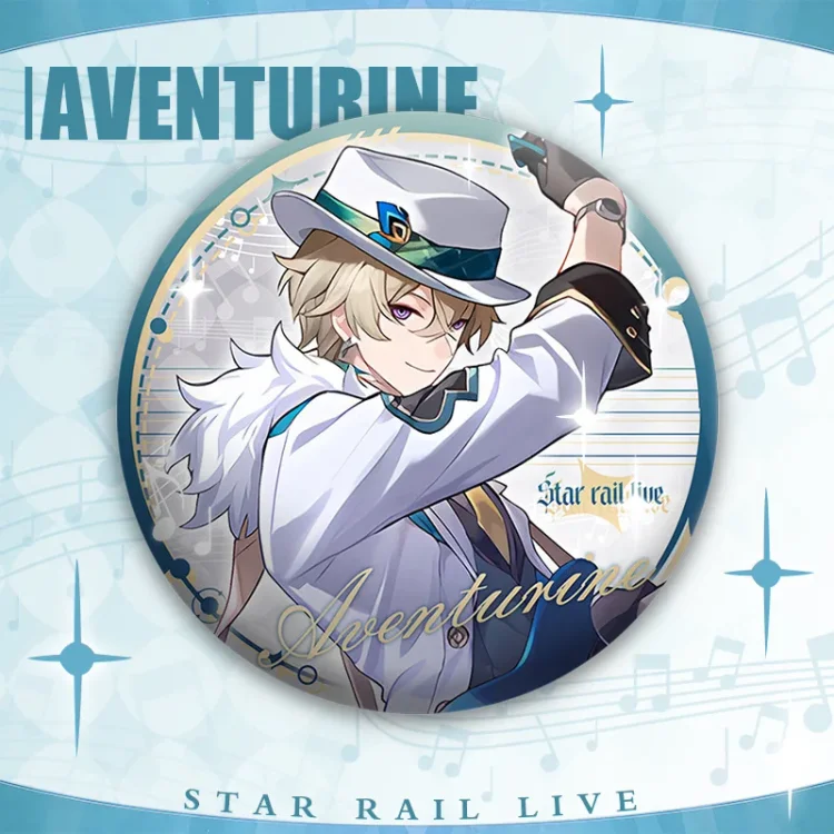 Honkai:Star Rail Concerts Aventurine Double Flash Badge 75mm 