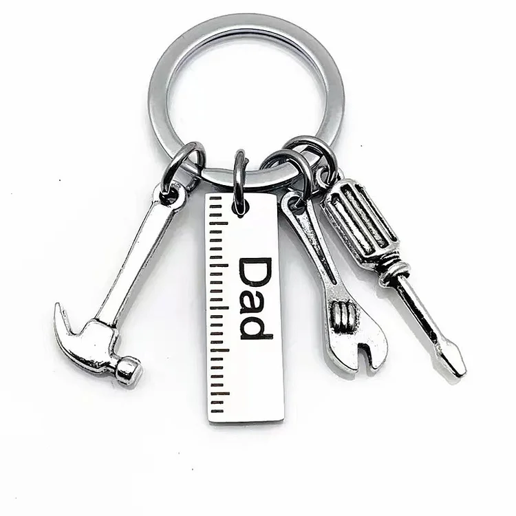 Stainless Steel Father's Day Gift Keychain