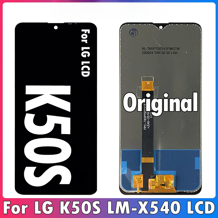 6.5'' Original For LG K50S LM-X540 LCD Display LMX540HM Touch Screen Digitizer Assembly Replacement For LG K50s LCD Display