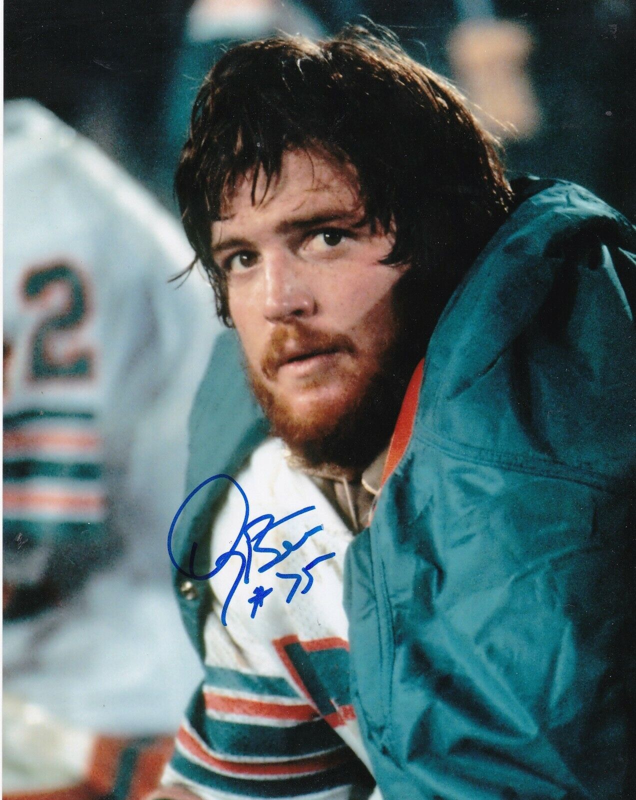 DOUG BETTERS MIAMI DOLPHINS ACTION SIGNED 8X10