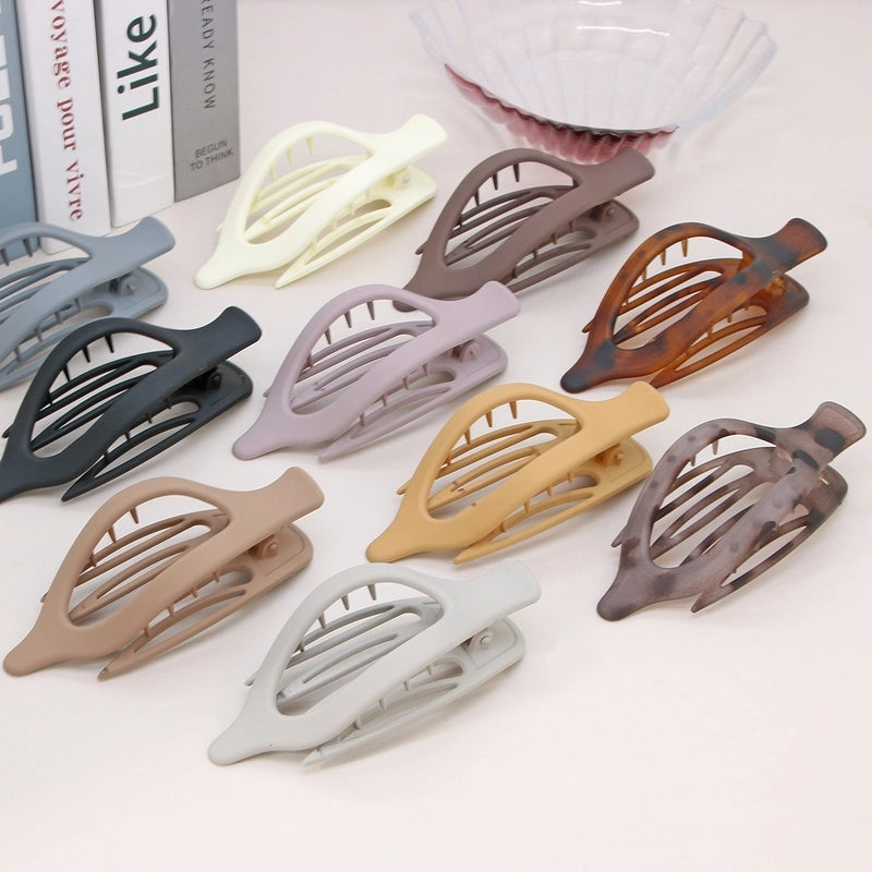 Women’s Lady Classic Style Solid Color Plastic Stoving Varnish Hair Clip
