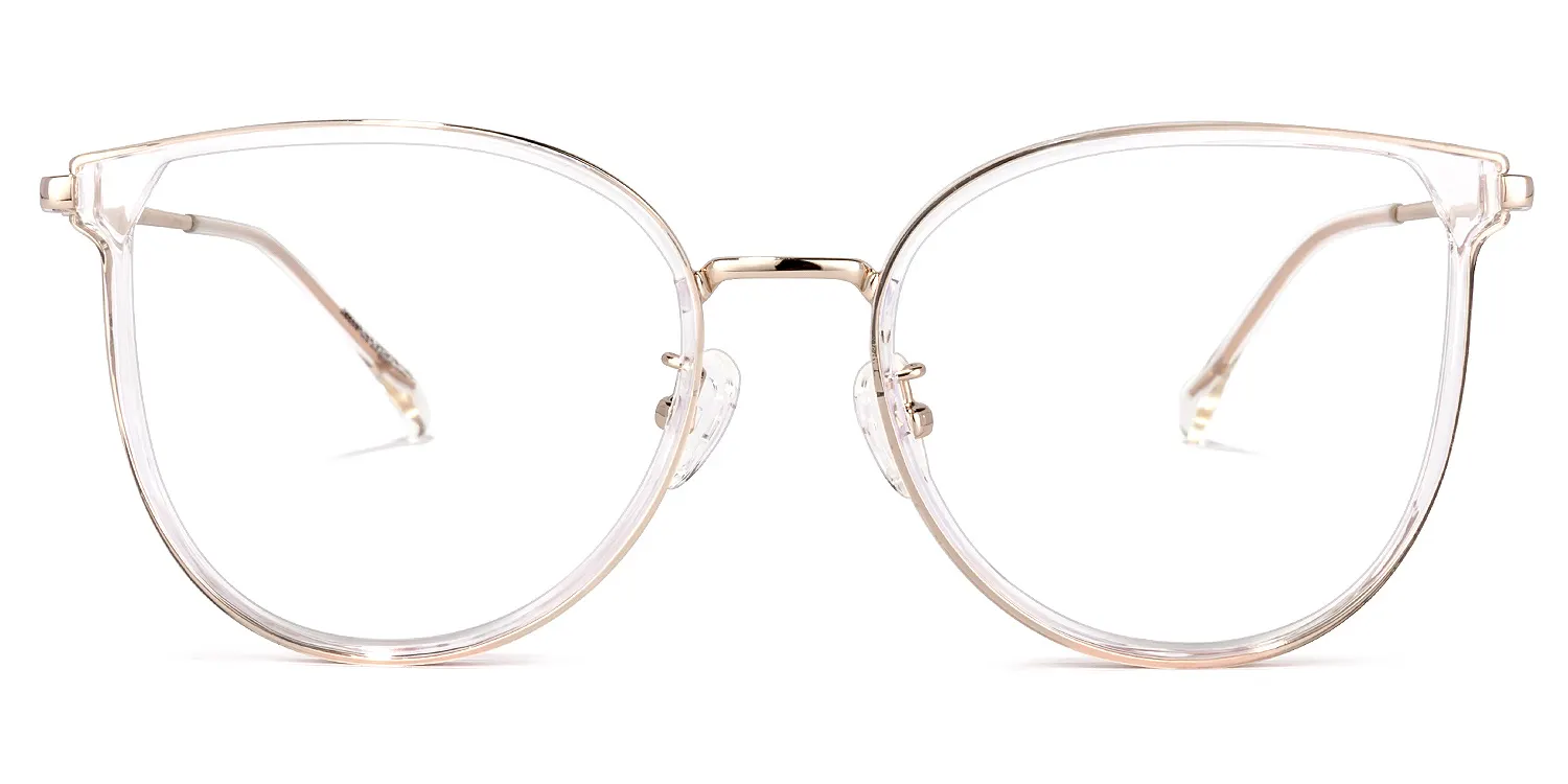 Oakley Gold Kristall Rund Brille Gold
