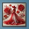 Elegante Dame - speziell geformte Diamond Painting - 30*30cm