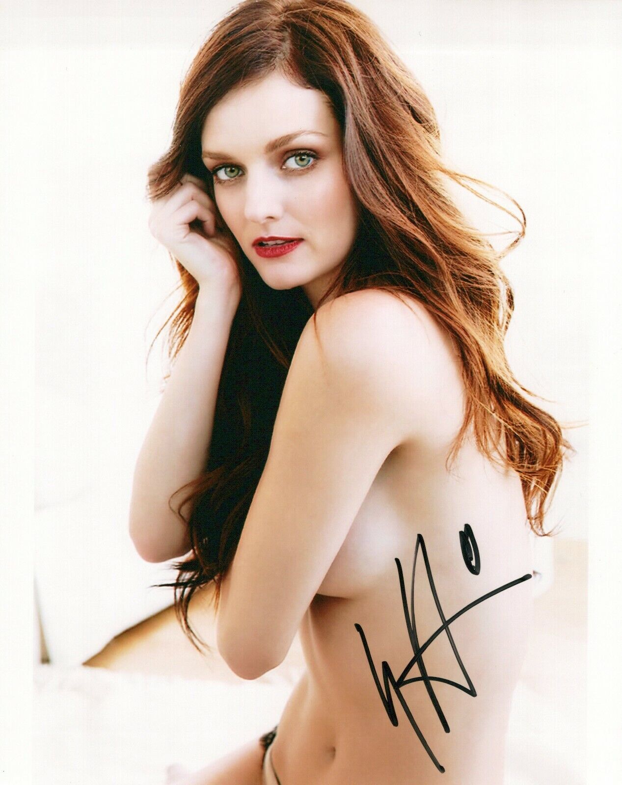 Lydia Hearst glamour shot autographed Photo Poster painting signed 8x10 #7