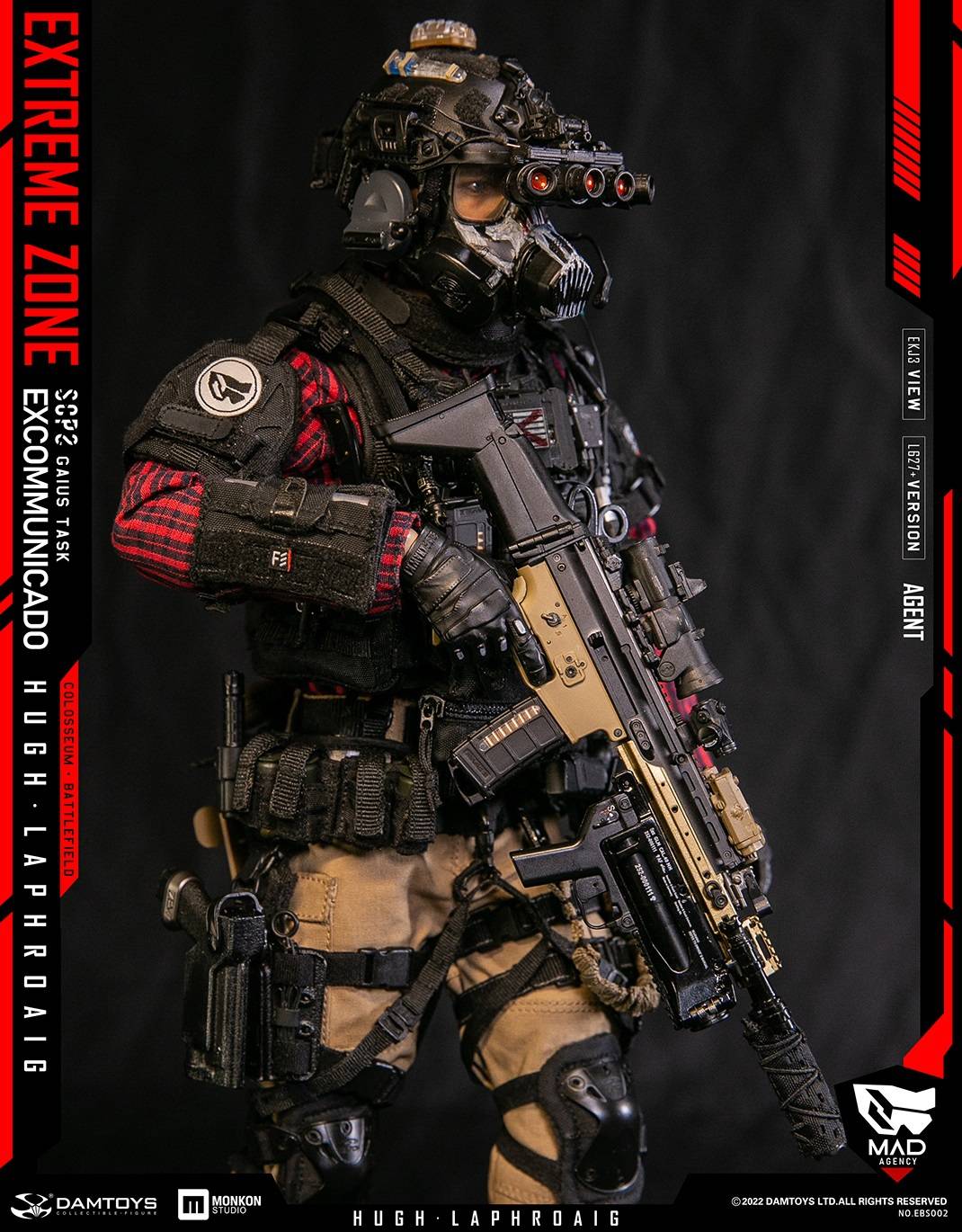 PRE-ORDER DAMTOYS 1/6 Action Figure EXTREME ZONE Agent HUGH LAPHROAIG EBS002 -兵人在线