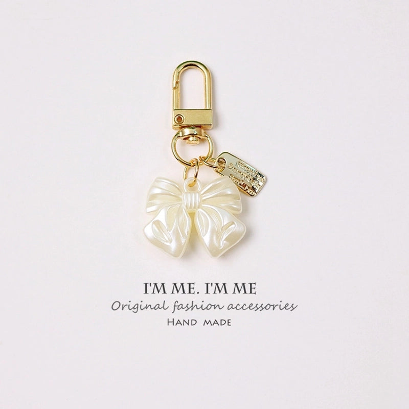 Classic Style Commute Rose Bow Knot Alloy Unisex Bag Pendant Keychain