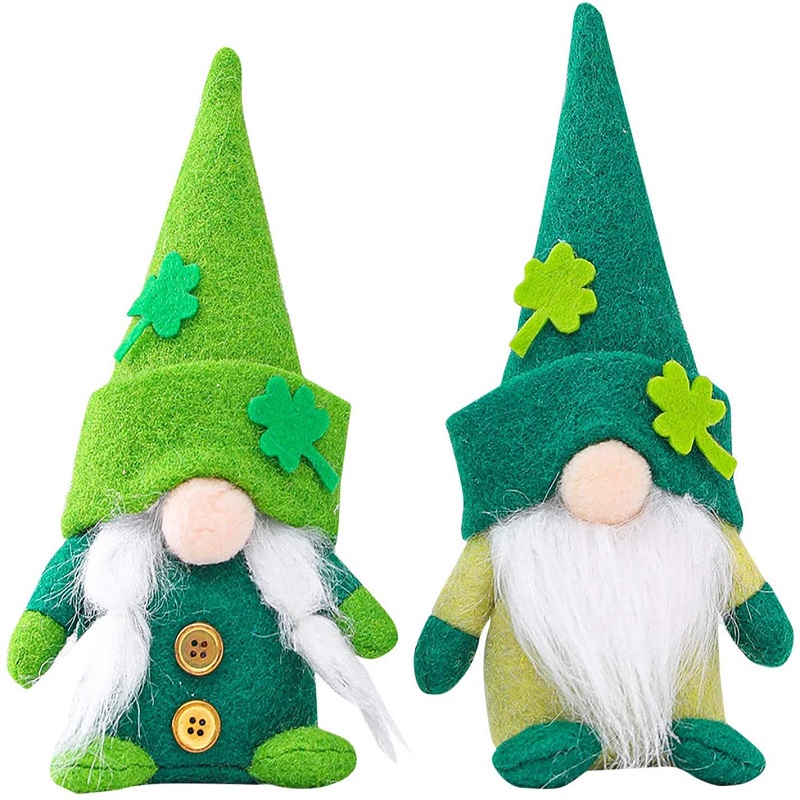 

Irish Green Shamrock Gnome Doll Saint Patricks Day Party Decoration, 501 Original