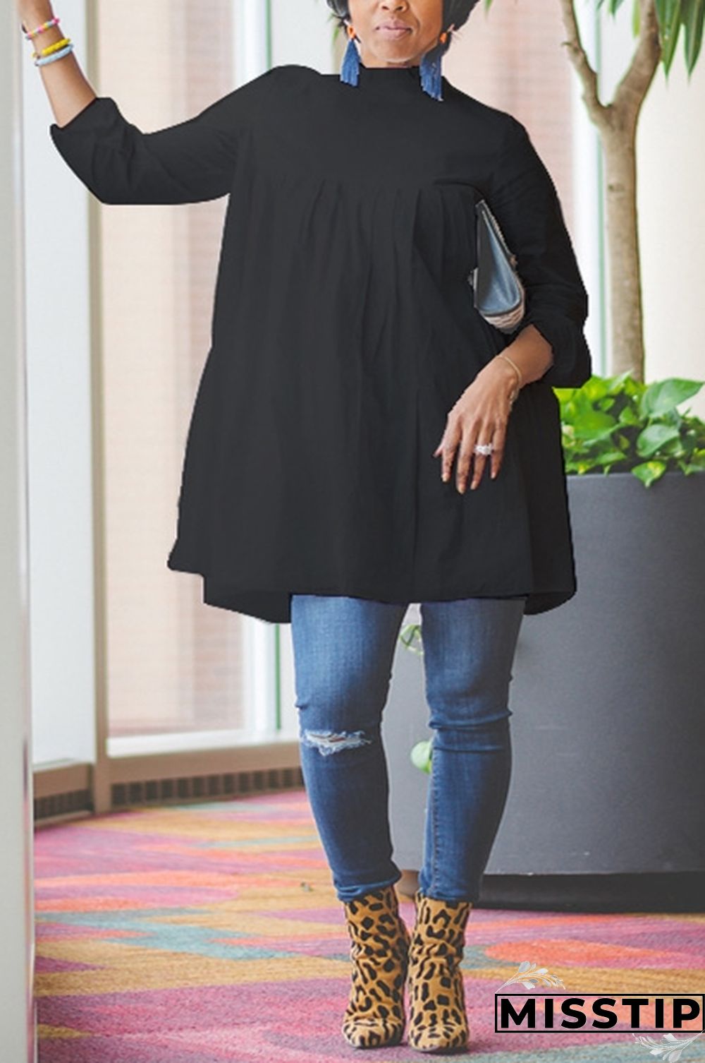 White Sexy Cap Sleeve Long Sleeves neck A-Line Knee-Length Solid Draped Patchwork Club