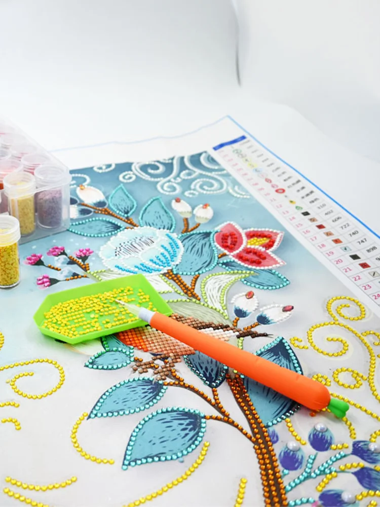 Carrot Shape Diamond Painting Pen 5D Diamond Painting Tools Cute for Kids Adults