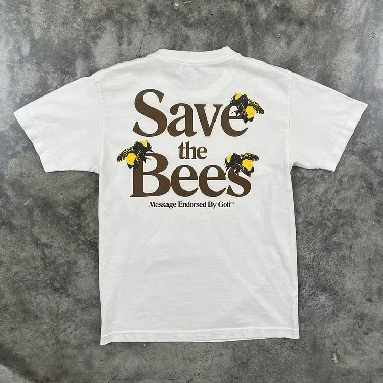 Sopula Golf Wang White Save The Bees T-Shirt