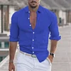 Camicia casual traspirante a maniche lunghe da uomo