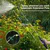 8L Pesticide Sprayer with Adjustable Shoulder Strap Electric Garden Flower Spraying Equipment Retractable Wand for Yard Lawn