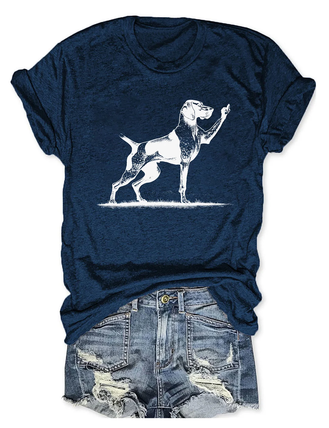 Rude Pointer Dog German Shorthair Dog T-shirt