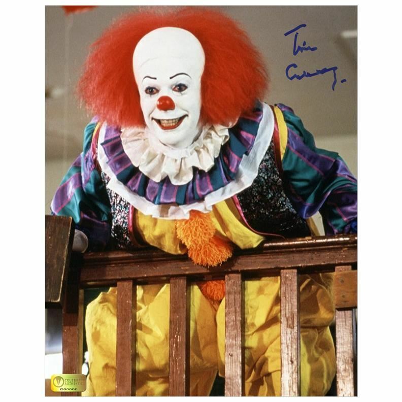 Tim Curry Autographed IT Pennywise 8x10 Photo Poster painting