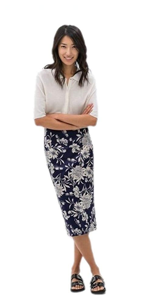 Women's Summer Style Print Long Skirt with Slit