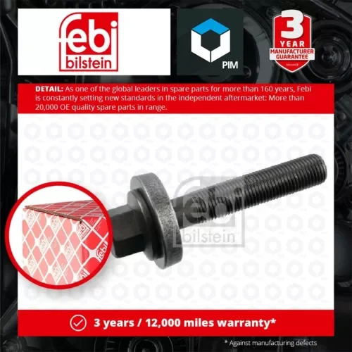 Crankshaft Pulley Bolt fits FORD FIESTA Mk4, Mk5, Mk6 Front 1.25 1.4 1.6 2001 on Parts