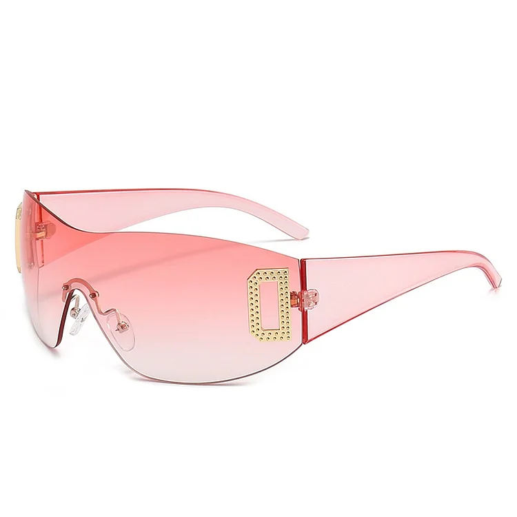 Kakacloud 2025 Fashion Punk Y2K Sunglasses for Women Men Trendy Wrap Around Sun Glasses Shades Luxury Brand Designer Eyewear UV400 Goggles