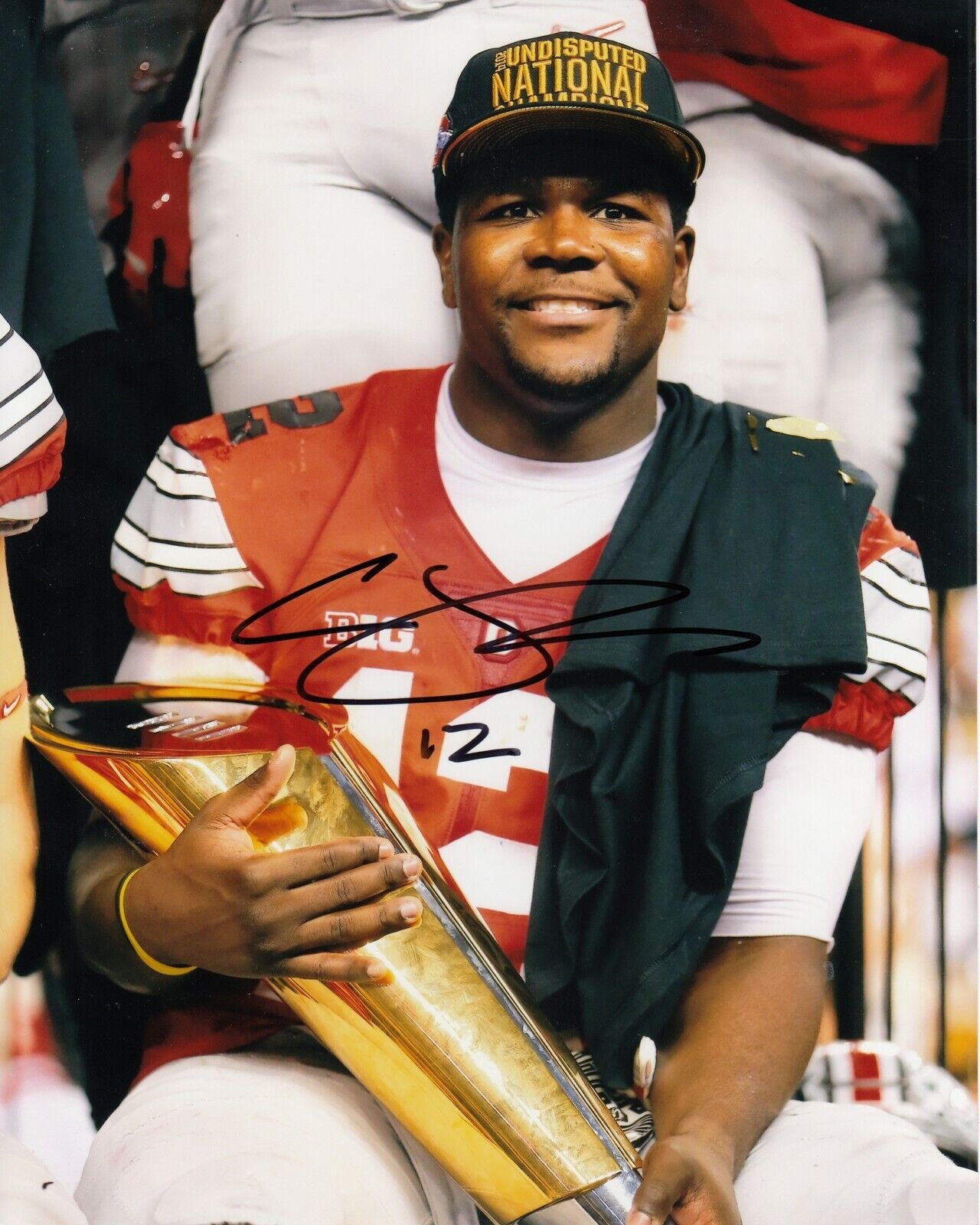 Cardale Jones Pose 2 8x10 Signed Photo Poster painting W/ COA Ohio State Buckeyesl