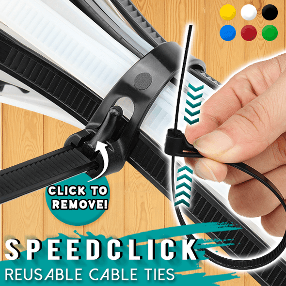 Speedclick Reusable Cable Ties (100PCS)
