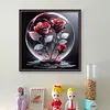 Crystal Ball Rose-11CT Stamped Cross Stitch 40*40cm/15.75*15.75in