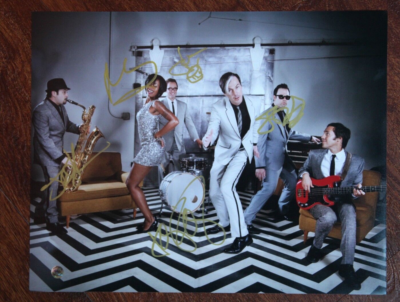 GFA Pop Rock Band * FITZ AND THE TANTRUMS * Signed 11x14 Photo Poster painting PROOF COA