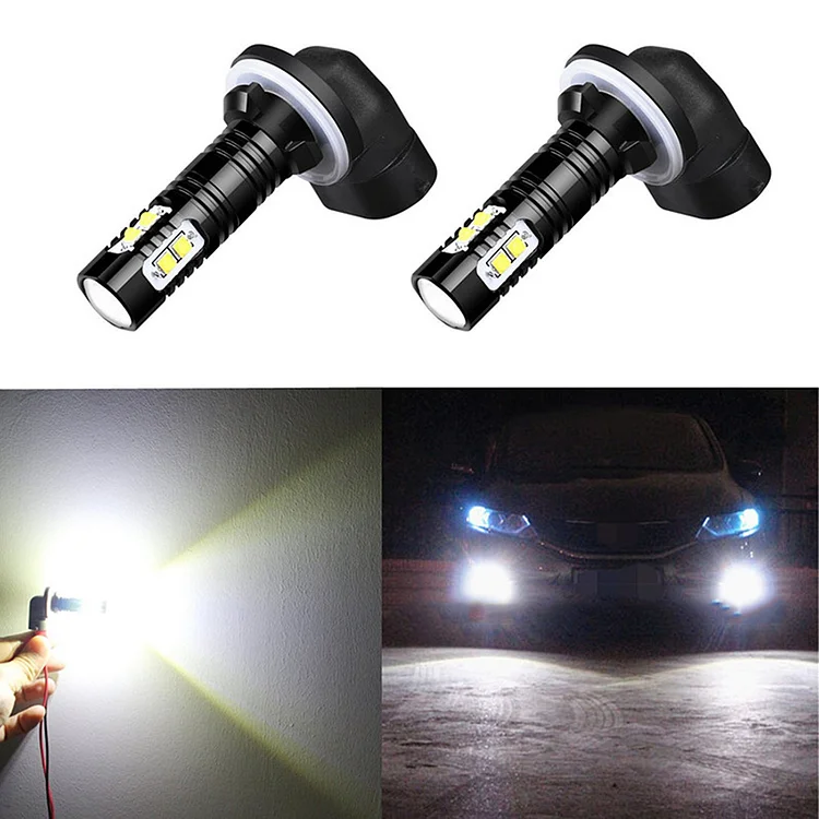 2 PCS LED Car Fog Lamp Bulb 881 880 50W 10 SMD Automobile Lamp Led Fog-Proof  Headlamp Bulb