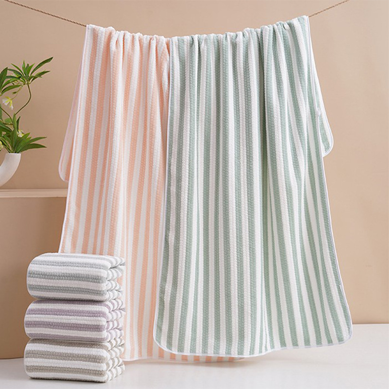 coral velvet bathtowel