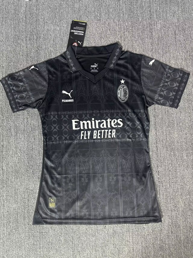 24/25 AC Milan Special Edition Women Black Football Shirt Thai Quality