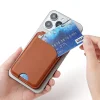 Magsafe Rotating Leather Magnetic Card Holder Apple 15pro Back Sticker Folding Stand Mobile Phone Card Holder Portable Outdoor